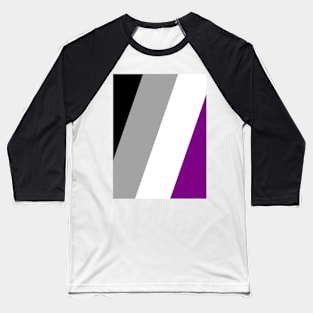 Proud Asexual Pride Flag (Proud LGBTQ+ Community Pride Flag) v2 Baseball T-Shirt